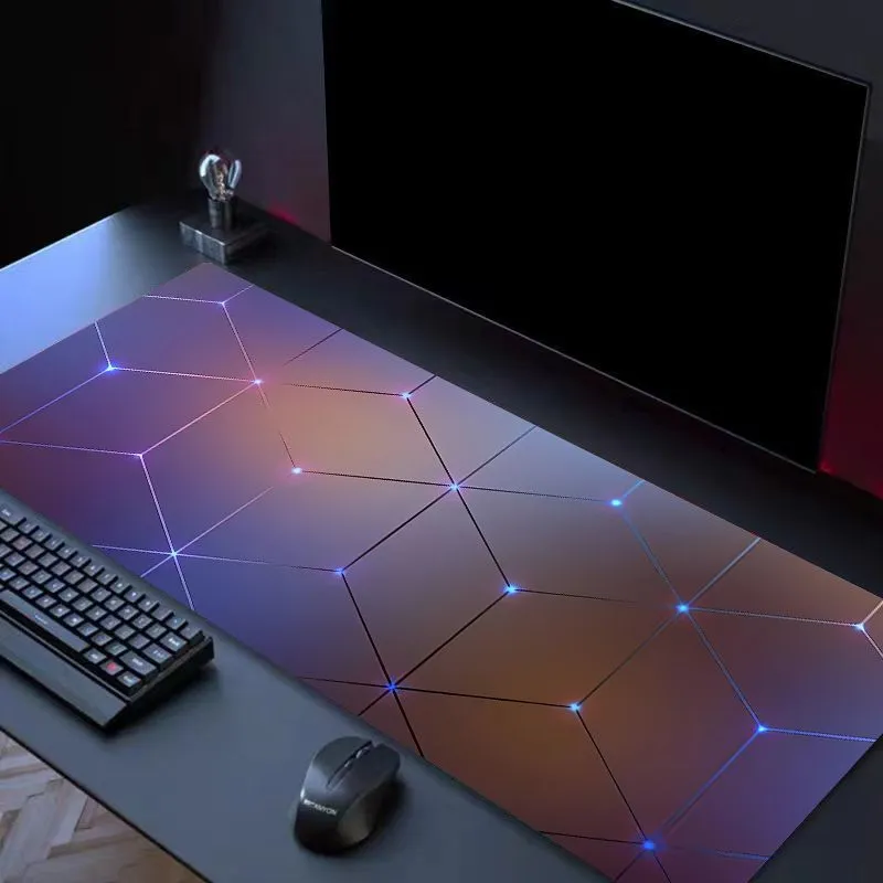 Geometric Mouse Pad Oversized Latch Edge Washable Desk Pad E-Sports Keyboard Pad Office Student Dorm Custom – image 4